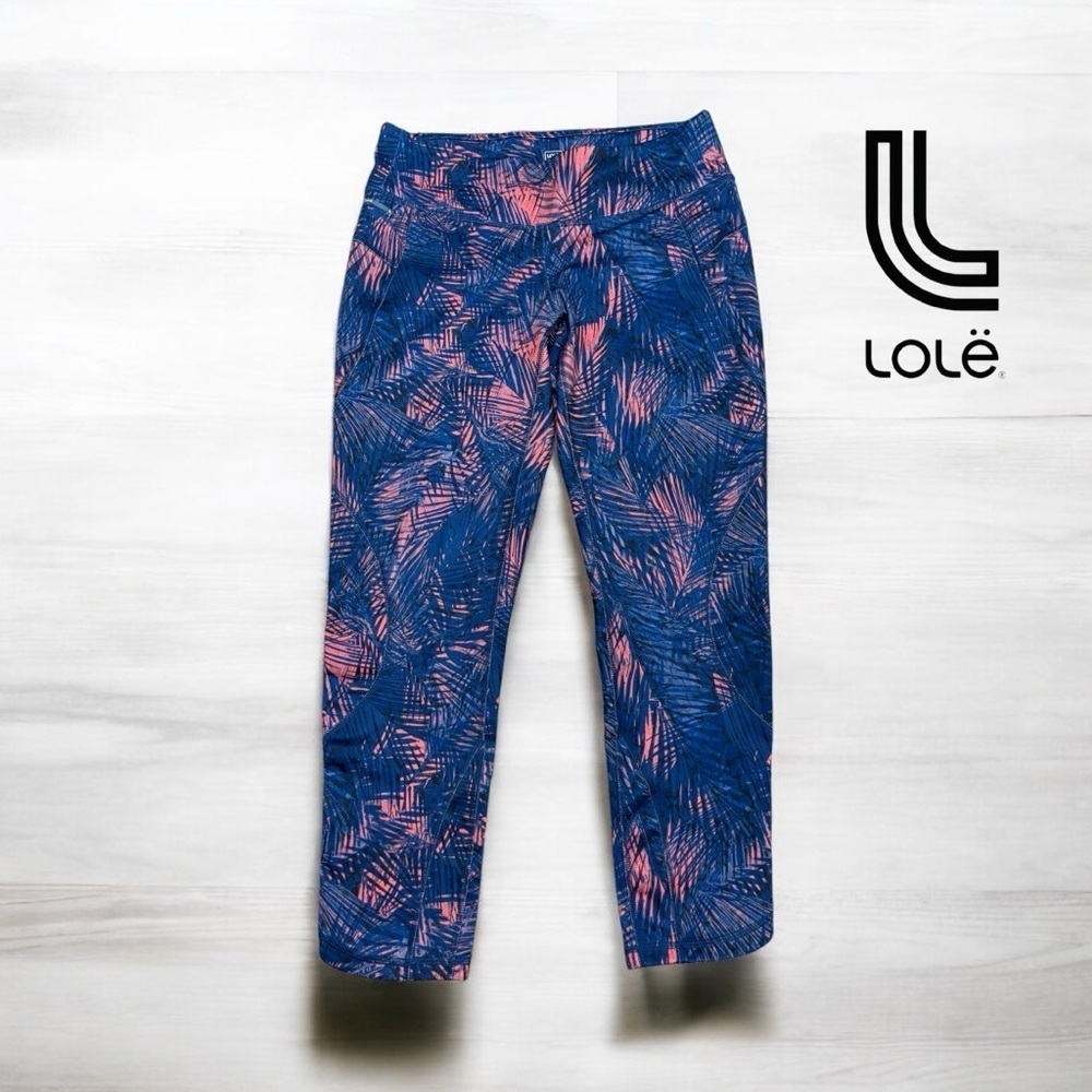 Lolë, Women's Yoga Joggers Activewear Stretch, Medium, Navy &Red 🏃‍♀️‍➡️